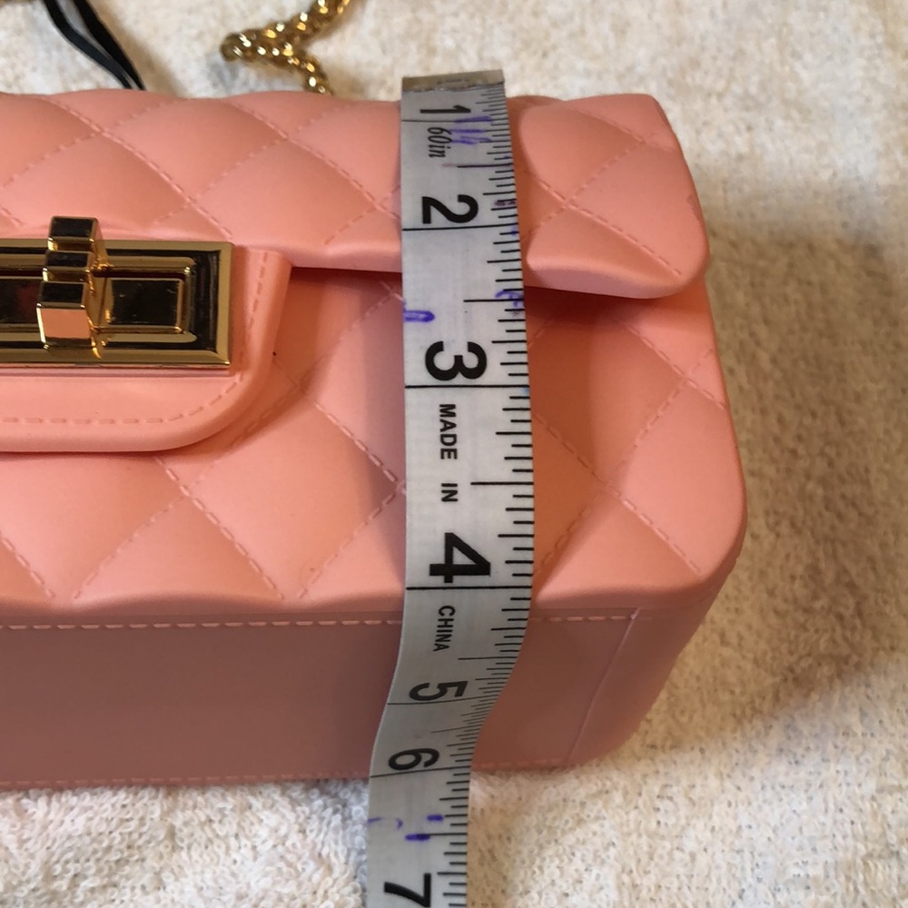 DELUXITY PINK CROSSBODY BAG SZ 4 X 6 3/4 - Picture 9 of 11